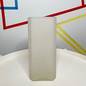 Rectangular Frosted Glass Vase